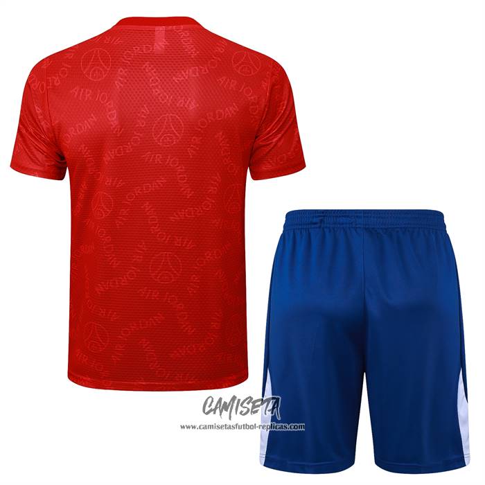 Chandal del Paris Saint-Germain Jordan 2024-2025 Manga Corta Rojo - Pantalon Corto